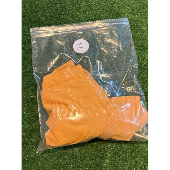 Black Clover Polo mens 2XL orange yellow lightweight breathable golf shirt C - Picture 13 of 13